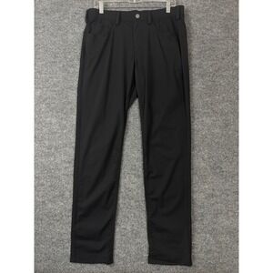 Redvanly Golf Pants Mens Medium Black Performance Stretch Five Pocket Trousers